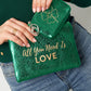 Make-up tas 'All you need is love' - Verschillende kleuren