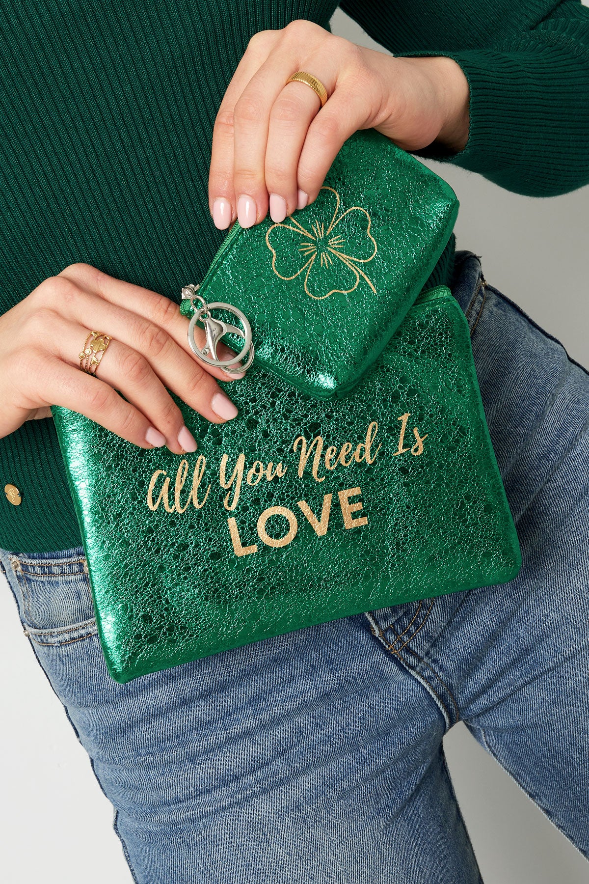 Make-up tas 'All you need is love' - Verschillende kleuren