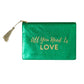 Make-up tas 'All you need is love' - Verschillende kleuren