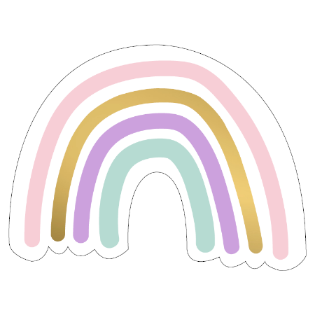 Stickers - Regenboog (set van 2 stuks)