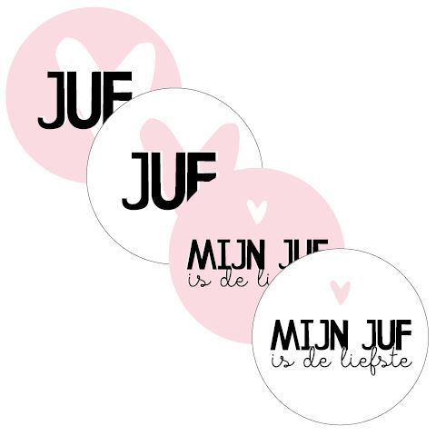 Stickers - Juf & Meester