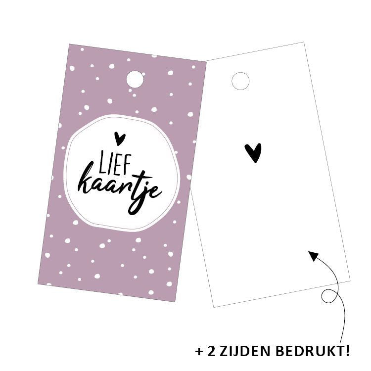 Cadeaulabel - Lief Kaartje