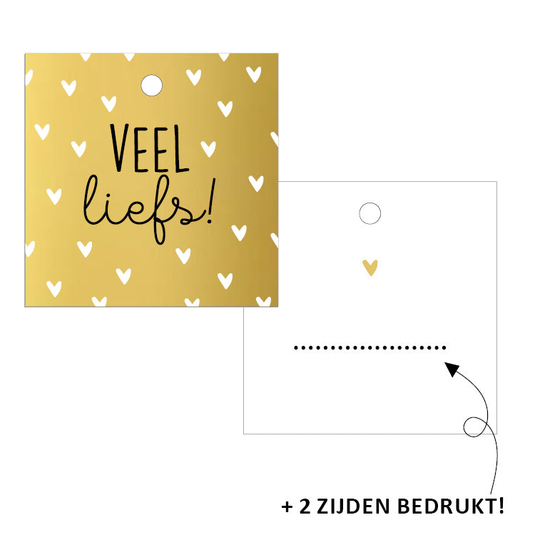 Cadeaulabel - Veel liefs