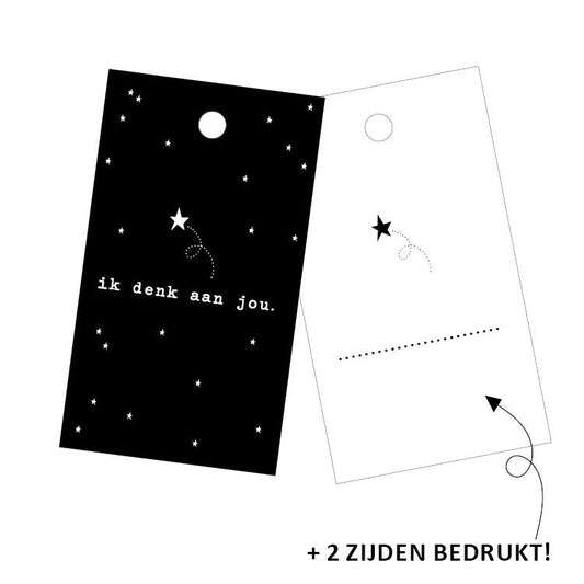 Cadeaulabel - Ik denk aan jou