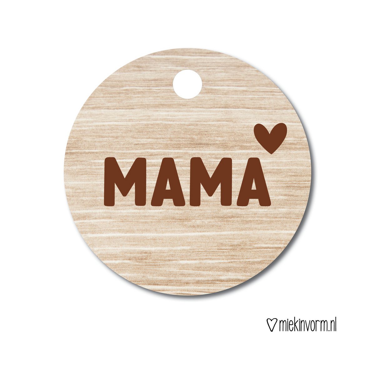 Sleutelhanger - Mama (hout)