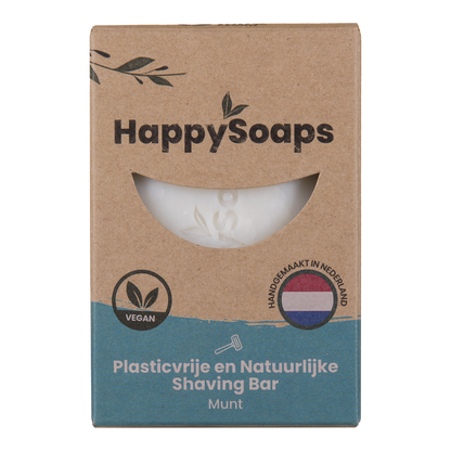 Happy Shaving Bar Kokos of Munt - Happy Soaps