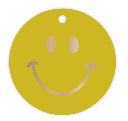 Cadeaulabel - Smiley verschillende kleuren