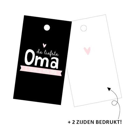 Label "De liefste Oma"